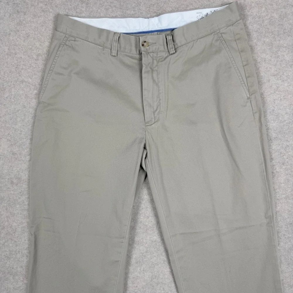 Polo Ralph Lauren Chino Pants 34/29 Classic Fit Khaki Tan Cotton Twill 89-Sd1